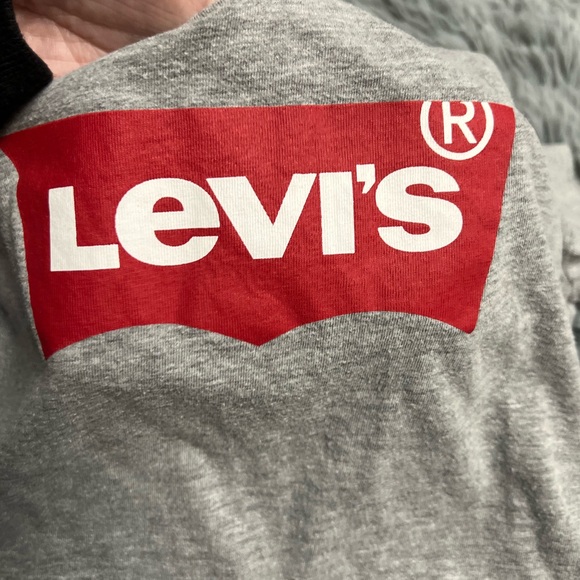 Levi's Gray & Red Short Sleeve Tee! - Picture 2 of 12
